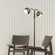 Oriel Lighting Bobo 2 Light Flexible Neck Retro Floor Lamp in Bronze