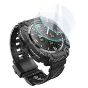 For Samsung Galaxy Watch Ultra 47mm Rugged Durable Tpu Watch Band Case with 2-pack Tempered Glass Screen Protector