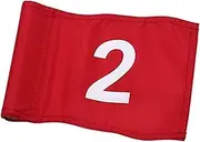 Generic Golf Flags with Tube Inserted Training Equipment, Golf Accessories, Green Flag, for Men And Women, Indoor And Outdoor, 2