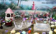 CRATE & BARREL GLASS EASTER BASKETS (3) -NEW- CLEARLY, A GOOD SPRINGTIME CHOICE!