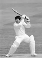 David Boon batting for Australia during their match against - Old Cricket Photo