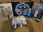 Oral-B IO Series 6 Electric Toothbrush Gray Opal Water Flosser Gift Set