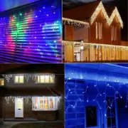 Christmas Xmas Bright LED Snowing Icicle Lights Fairy Indoor Outdoor House Tree