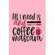 All I Need Is Coffee And Mascara Design: Makeup Chart Practice Paper, Perfect Makeup Artist Face Charts Or Blank Makeup Artist Handbook.