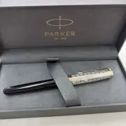 Parker Fountain Pen Sonnet Premium Metal Black Gt Fine 18K