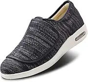[Secret Slippers] Women's Walking Shoes with Arch Support, Adjustable Closure Diabetic Shoes, Extra Wide Widths Orthopedic Walking Sneakers Diabetic Fasciitis Bunions for Foot Pain Relief