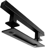 COHEALI 1Pc Heavy Duty Carbon Steel Barn Gate Handle Durable Security Door Grip for Granary Use Black Steel Handle for All Types of Doors