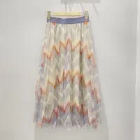 在飛比找momo購物網優惠-【YUTZUYA 優姿雅】柔和漸層感跳色線條網紗裙(紗裙/網