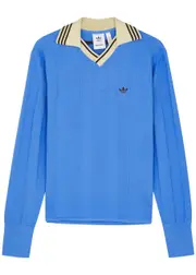 Adidas X Wales Bonner X Wales Bonner Knitted Polo Jumper - Blue - S (UK8-10 / S) S (UK8-10 / S)