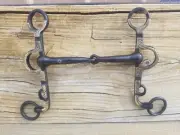 Black Snaffle Argentine Bit Stainless Steel