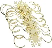 BUGUUYO 10Pcs Christmas Ornament Hooks Hanging Hooks for Stockings Garlands and Decorations No Damage to Surfaces for Christmas Tree and Mantel Display