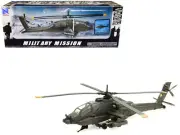 2023 Boeing AH-64 Apache Attack Helicopter Olive Drab Diecast Model New Ray