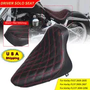 Driver Butt Bucket Solo Seat Red Line For Harley Heritage Softail Springer FXSTS