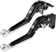 Motorcycle brake lever,For FZ6 FAZER 2004-2010 2005 2006 2007 2008 2009 CNC Motorcycle Adjustable Folding Brake Clutch Levers Handle Grip