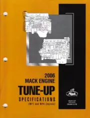 2006 Mack Truck OEM MP7 MP8 Engine Tune-Up Specifications Shop Manual 5318