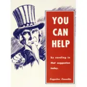 War WWII USA Uncle Sam Help With Ideas Advert Canvas Wall Art Print Poster