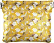 [ODAWA] Colorful Umbrellas Coin Purse Small Change Pouch Portable Change Purse, Bees Yellow Flowers, one size, Bees Yellow Flowers