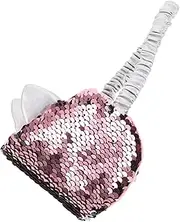 VINTORKY Cute Glitter Eye Mask for Women Reversible Unicorn Sequin Sleeping Mask with Strap Soft Glitter Blindfold for Travel and Sleep Excellent Light Blocking Durable