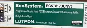 LUTRON EC5T817JUNV2 ECOSYSTEM ELECTRONIC FLUORESCENT DIMMING BALLAST