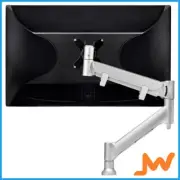 Atdec Heavy Dynamic Single Monitor Arm Desk Mount - Silver