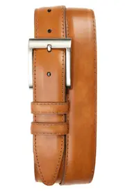Allen Edmonds Classic Wide Belt in Brown/Brown at Nordstrom, Size 36