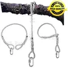 Single Tree Swing Hanging (Hammock) SAFER Rope with 2 Spliced Eyes and Link