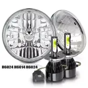 Pair 7" inch Round Led Headlights Hi/Lo Beam for Mack Granite CV713 Dump Trucks (for: Volkswagen)