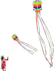 Kite Rainbow - Giant Octopus Flyer, Bright Streamer Tail Kite | Easy Launch Toy for Children Outdoor Play, Family Bonding, Park Adventures, Beach Wind Games, Fun, and Parent-Child Time
