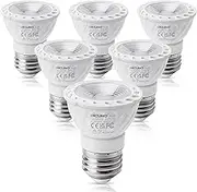 DiCUNO ProOE E27 Bulb, PAR16 LED Spotlight, High CRI 98, 5W 400LM 50W Halogen Equivalent, Warm White 3000K, Not Dimmable, 60° Beam Angle, Pack of 6