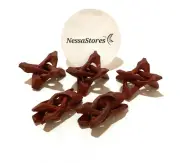 NessaStores Carved Tripod Wood Stand Holder 2" ( 30 pcs ) #JC-44