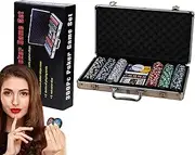 Numbered Poker Chips - Multipurpose Casino Games for Partie Casino Chips Set - Colorful Poker Game Set Complete Poker Playing Game Set for Blackjack Tournament