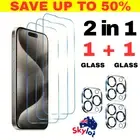 Screen+ Camera Protector 2in1 Tempered Glass Film Lens Guard iPhone 15 16 ProMax