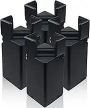 4Pcs Adjustable Furniture Risers with Screw Clamp, Sturdy Desk Risers for Desk Legs, Bed Lifts Risers Heavy Duty, Table Risers for Chair Frame Width from 0.8-1.6in, Supports 4409lbs (4In)
