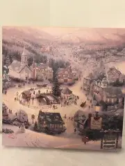 Thomas Kinkade St Nicholas Circle 14x14/1.5 Gallery Wrapped Canvas Signed New 93