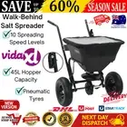 Garden Spreader Walk Behind Fertilizer Seed Spreading Tool Salt Dispersing Cart