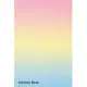 Address Book: For Contacts, Addresses, Phone, Email, Note, Emergency Contacts, Alphabetical Index With Soft cloudy gradient pastel