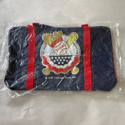 Vintage Coca-Cola Chicago White Sox Baseball Game Day Bag Promotional Item 1989