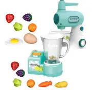 Kids Kitchen Toys Blender Pretend Mixer Playset Kid Role Play Kitchen Juicer