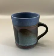 Handcrafted Rustic Color Glazed Art Studio POTTERY MUG England Signed Deadstock