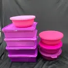 [SET OF 8] Tupperware Aloha Bowl 1L Snack Stor Purple 2.9L Food Container