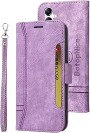 [YBFJCE] Samsung Galaxy A34 Wallet Case,PU Leather Folio Kickstand Card Slots Cover for Samsung Galaxy A34,Book Folding Flip Case,Protective Cover for Samsung Galaxy A34,Purple