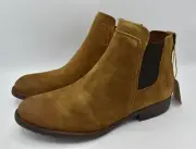 Born Womens Size 7.5 Laney Rust Tobacco Distressed Leather Chelsea Booties Boots