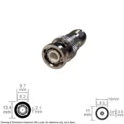 Coax RF Antenna Adapter Connector Converter BNC Male TNC Female