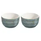 NEW Staub Ancient Turquoise Ramekin 8cm Set 2pce