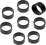 ONLYKXY 200 Pieces Black Mini Silicone Cable Ties 0.3 inch Diameter Flat Rubber Bands Elastic Bands Supplies Reusable Rubber Rings Thick Rubber Bands for School Home or Office Elasticity Coil Ring