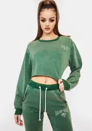 [Poster Grl] Sporty Sass Washed Joggers Set