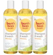 Burt's Bees Baby Shampoo and Wash Set 2 in 1 Natural Origin Plant Based Formula