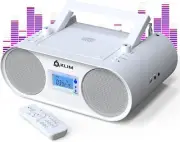 KLIM Boombox B4 CD Player Portable Audio System - New - AM/FM Radio with CD Play