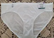 JOCKEY TRAVEL LOGO White BIKINI Breathable Mesh Soft XXL NWT ~RARE FIND
