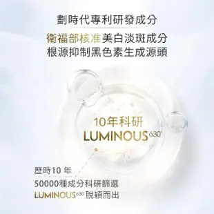 【NIVEA 妮維雅】LUMINOUS 630淡斑煥白精華30ml+妮維雅LUMINOUS 630淡斑煥白亮眼霜15ml(L630/專利成分)